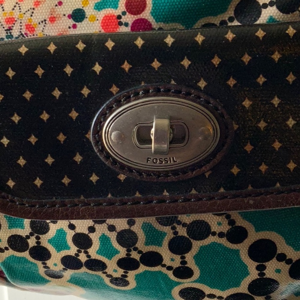 Fossil Key-Per Multicolored Handbag - image 3